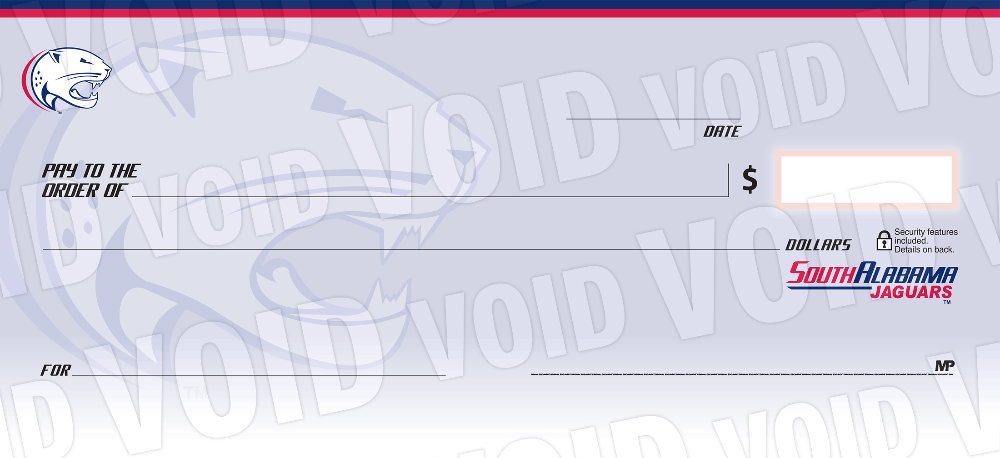 University of South Alabama Collegiate Checks