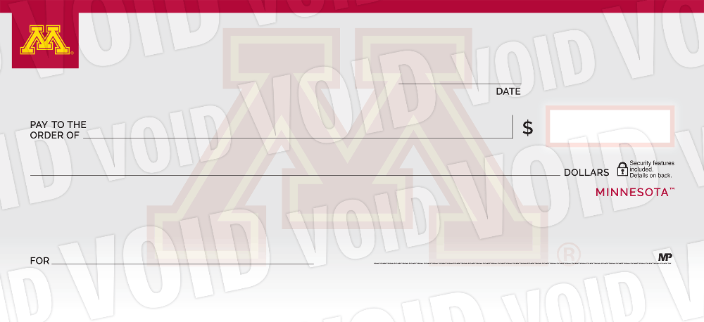 University of Minnesota Collegiate Checks