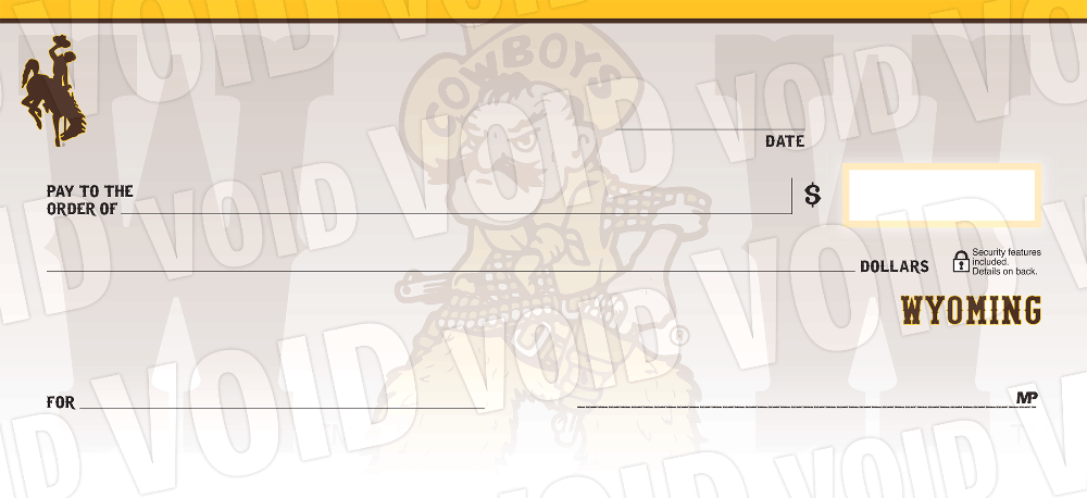 University of Wyoming Collegiate Checks