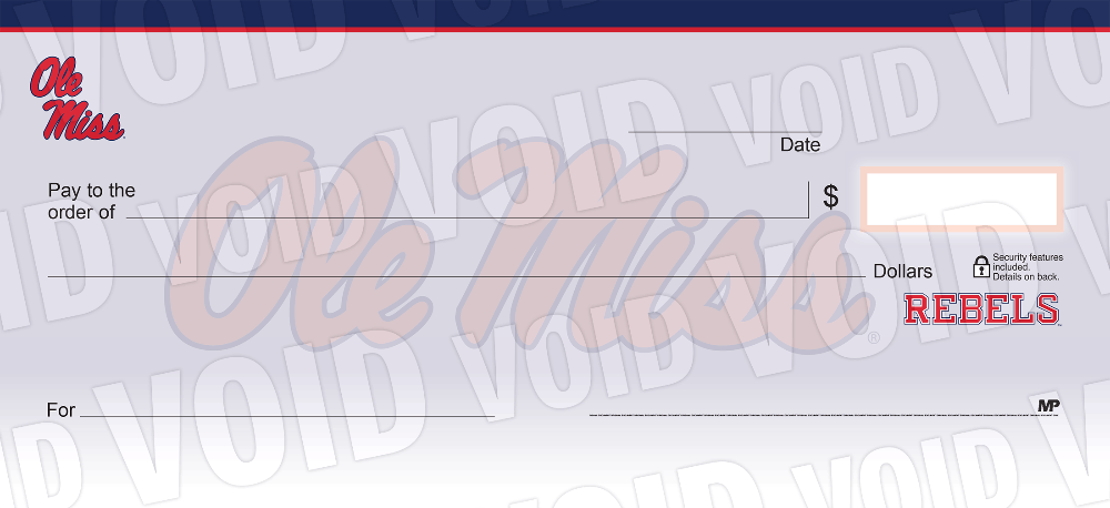University of Mississippi Collegiate Checks