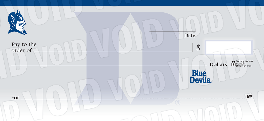 Duke University Collegiate Checks