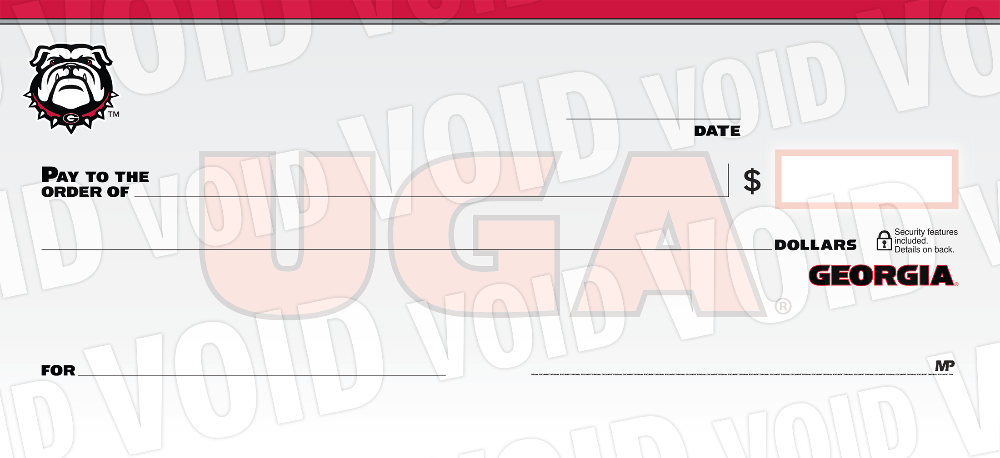 University of Georgia Collegiate Checks