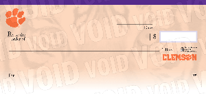 Clemson University Collegiate Checks