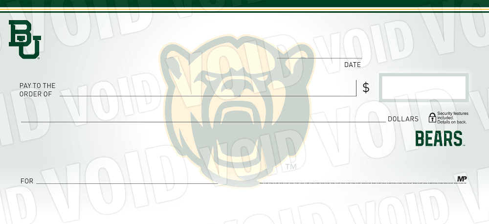 Baylor University Collegiate Checks