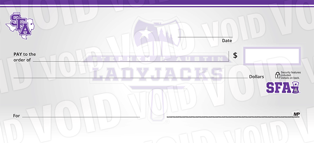 Stephen F. Austin State University Collegiate Checks