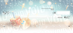 Happy Hanukkah Dreidel Personal Checks