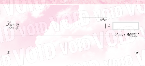 Skies of Pink Personal Checks