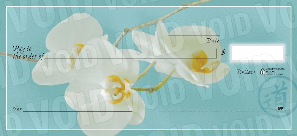 Beautiful Flower Personal Checks