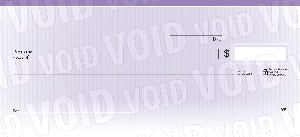 Purple Pinstripes Basic Personal Checks