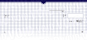 Royal Blue Gingham Basic Personal Checks