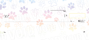 Rainbow Paw Prints Basic Personal Checks
